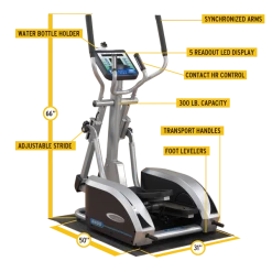 Body Solid New 2022 Body-Solid Center Drive Adaptive Motion Elliptical