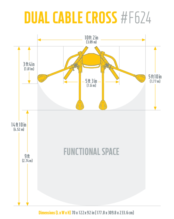STRENGTH FreeMotion Genesis F624 Dual Cable Cross - Pre Owned 7 STRENGTH FreeMotion Genesis F624 Dual Cable Cross - Pre Owned