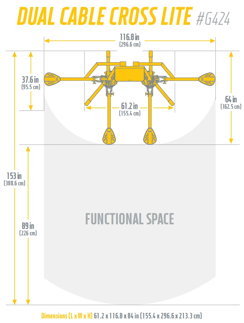 FreeMotion G424 Genesis Dual Cable Cross Lite EXT (New 2022) STRENGTH 9 FreeMotion G424 Genesis Dual Cable Cross Lite EXT (New 2022) STRENGTH