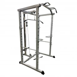 Strength New Pro Power Cage With Rack, Pull Up Bar, J-Hooks And Dip Bars