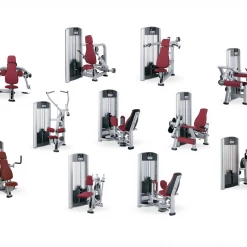 Life Fitness Signature Series Strength Gym Package - White Frame And Charcoal Pads