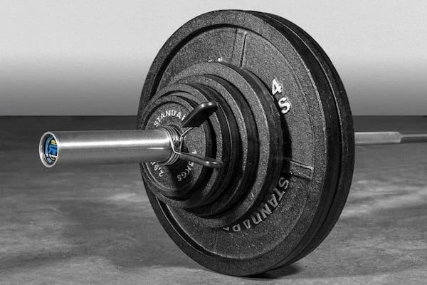 Strength New Black Iron Olympic Weight Plate Set With 7ft. Olympic Chrome Bar - 300 Lb Set 1 Strength New Black Iron Olympic Weight Plate Set With 7ft. Olympic Chrome Bar - 300 Lb Set