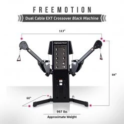 STRENGTH FreeMotion EXT Dual Cable Cross (Black) - Pre Owned 7 STRENGTH FreeMotion EXT Dual Cable Cross (Black) - Pre Owned