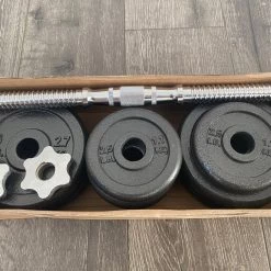 Strength New Iron Adjustable Dumbbell Pairs With Chrome Handle & Star-Lock Collars - 100 Lb Set 5 Strength New Iron Adjustable Dumbbell Pairs With Chrome Handle & Star-Lock Collars - 100 Lb Set