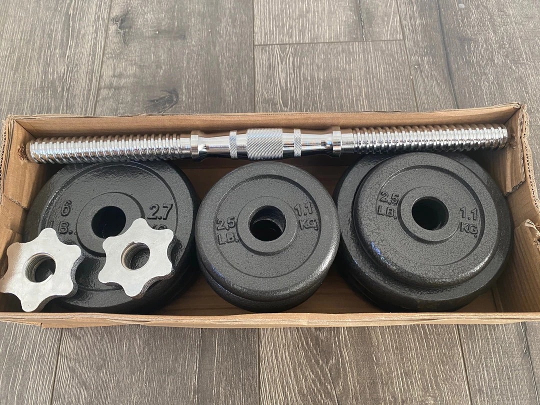 Strength New Iron Adjustable Dumbbell Pairs With Chrome Handle & Star-Lock Collars - 100 Lb Set 3 Strength New Iron Adjustable Dumbbell Pairs With Chrome Handle & Star-Lock Collars - 100 Lb Set